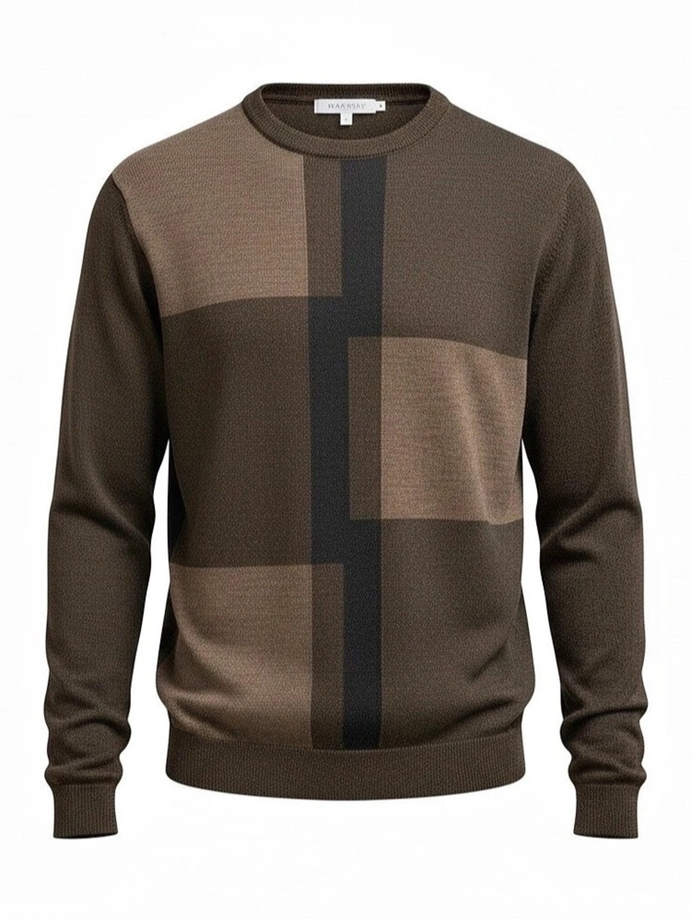 Vintage Bachrach Made In Italy Colorblock Grandpacore Sweater Wool Blend MINT Sm